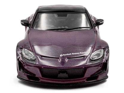 2022 Nissan Pandem Fairlady Z RHD (Right Hand Drive) Purple Metallic with Black Top 1/43 Diecast Model Car by Solido Miniature Motors Default Title Default Title-