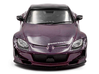 2022 Nissan Pandem Fairlady Z RHD (Right Hand Drive) Purple Metallic with Black Top 1/43 Diecast Model Car by Solido Miniature Motors Default Title Default Title-