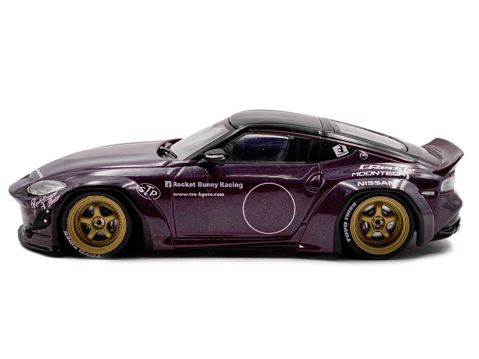 2022 Nissan Pandem Fairlady Z RHD (Right Hand Drive) Purple Metallic with Black Top 1/43 Diecast Model Car by Solido Miniature Motors Default Title Default Title-