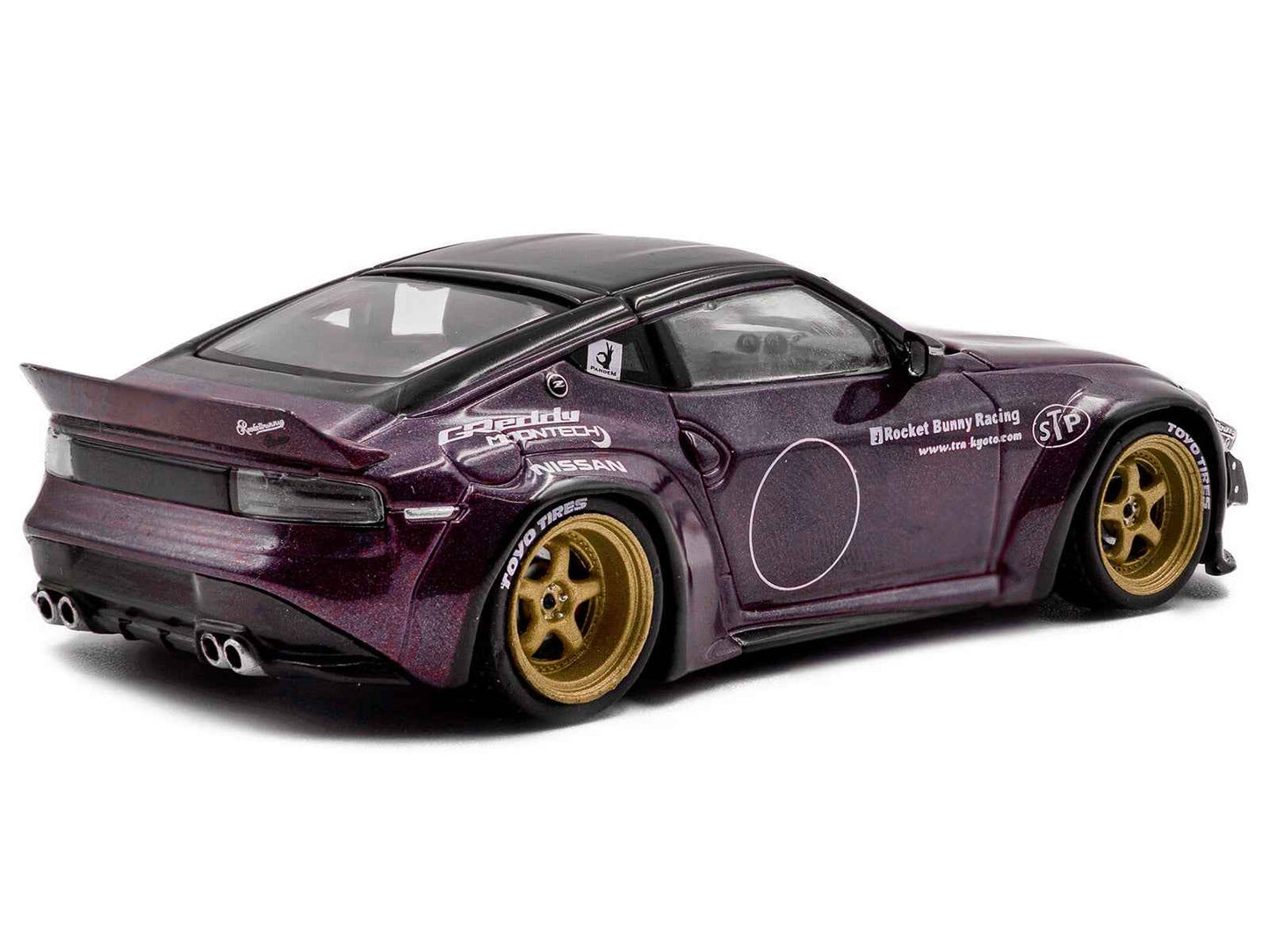 2022 Nissan Pandem Fairlady Z RHD (Right Hand Drive) Purple Metallic with Black Top 1/43 Diecast Model Car by Solido Miniature Motors Default Title Default Title-