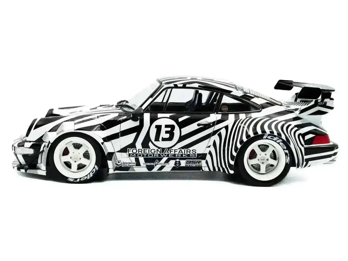2022 RWB Bodykit #13 "The Zebra" 1/18 Diecast Model Car Cartsfy Inc.
