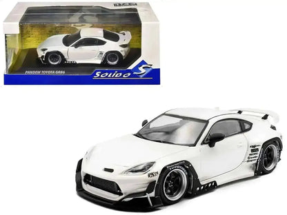2022 Toyota Pandem GR86 White Metallic 1/43 Diecast Model Car by Solido