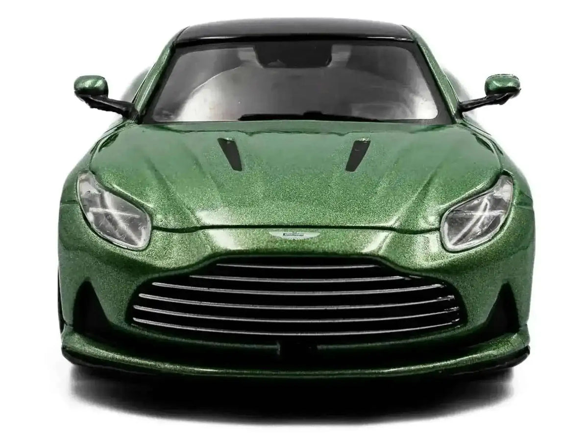 2023 Aston Martin DB12 Coupe Iridescent Emerald Metallic with Black Top 1/43 Diecast Model Car by Solido Cartsfy Inc.