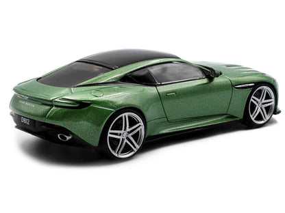 2023 Aston Martin DB12 Coupe Iridescent Emerald Metallic with Black Top 1/43 Diecast Model Car by Solido Cartsfy Inc.