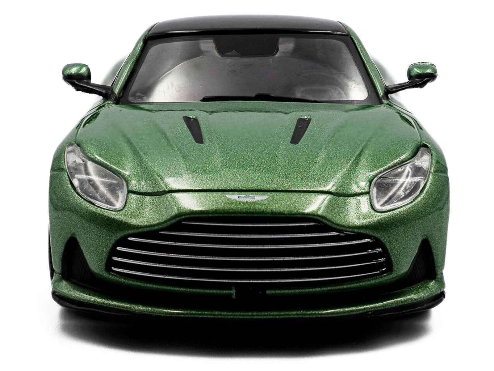 2023 Aston Martin DB12 Coupe Iridescent Emerald Metallic with Black Top 1/43 Diecast Model Car by Solido Cartsfy Inc.