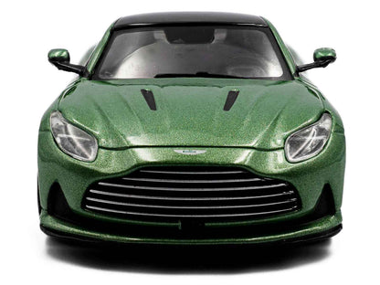 2023 Aston Martin DB12 Coupe Iridescent Emerald Metallic with Black Top 1/43 Diecast Model Car by Solido Cartsfy Inc.