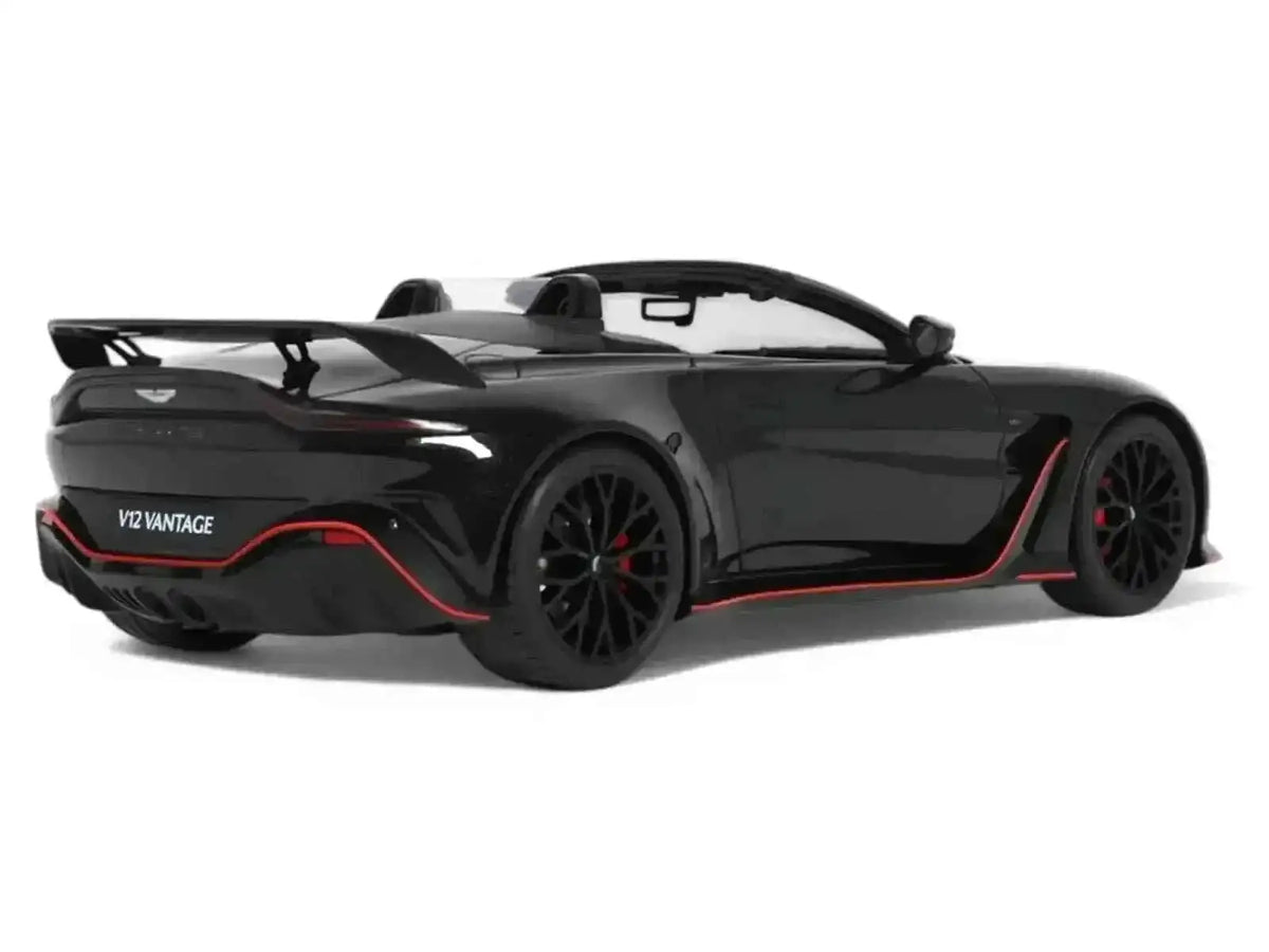 2023 Aston Martin V12 Vantage Roadster Onyx Black 1/18 Model Car by GT Spirit Cartsfy Inc.