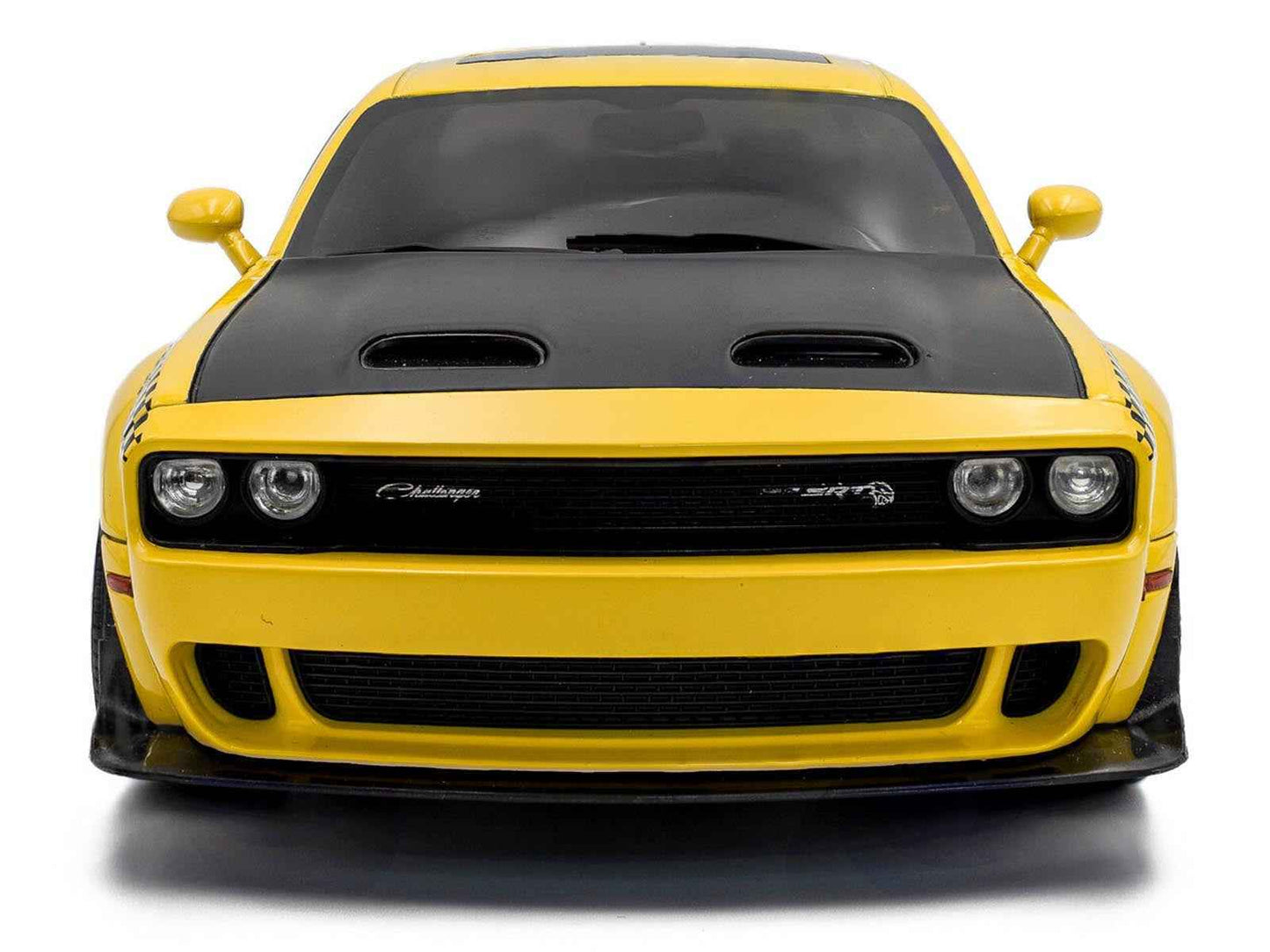 2023 Dodge Challenger SRT Hellcat Redeye Widebody Taxi "NYC Hellcab" Yellow with Black Hood and Graphics 1/18 Diecast Model Car by Solido Cartsfy Inc.