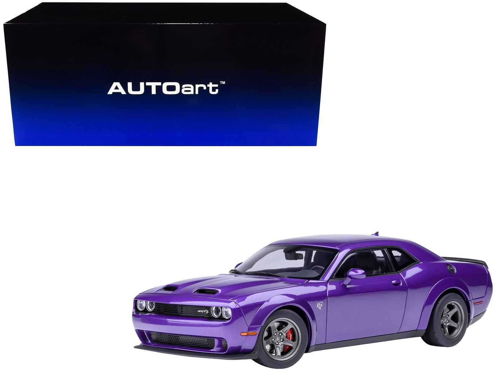 2023 Dodge Challenger SRT Super Stock Plum Crazy Purple 1/18 Model Car by Autoart Cartsfy Inc.