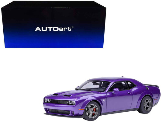2023 Dodge Challenger SRT Super Stock Plum Crazy Purple 1/18 Model Car by Autoart Cartsfy Inc.