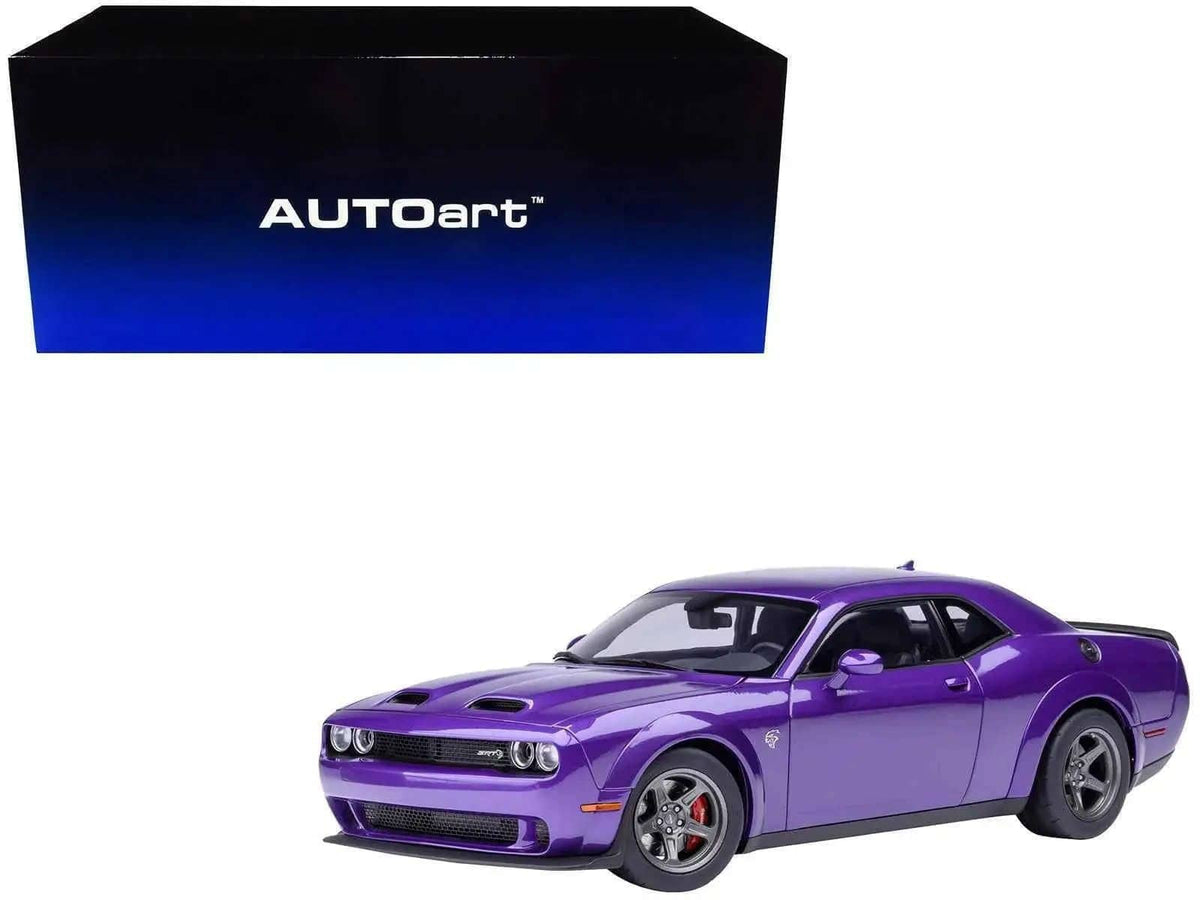 2023 Dodge Challenger SRT Super Stock Plum Crazy Purple 1/18 Model Car by Autoart Cartsfy Inc.