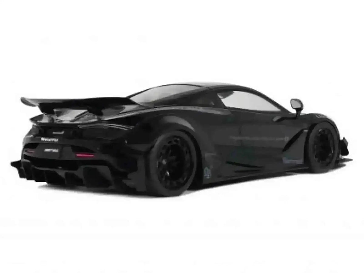 2023 McLaren 720S "LB-Works - Liberty Walk" Black 1/18 Model Car by GT Spirit Cartsfy Inc.