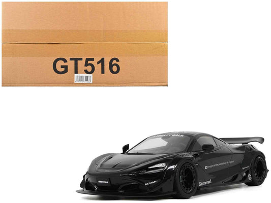 2023 McLaren 720S "LB-Works - Liberty Walk" Black 1/18 Model Car by GT Spirit Cartsfy Inc.