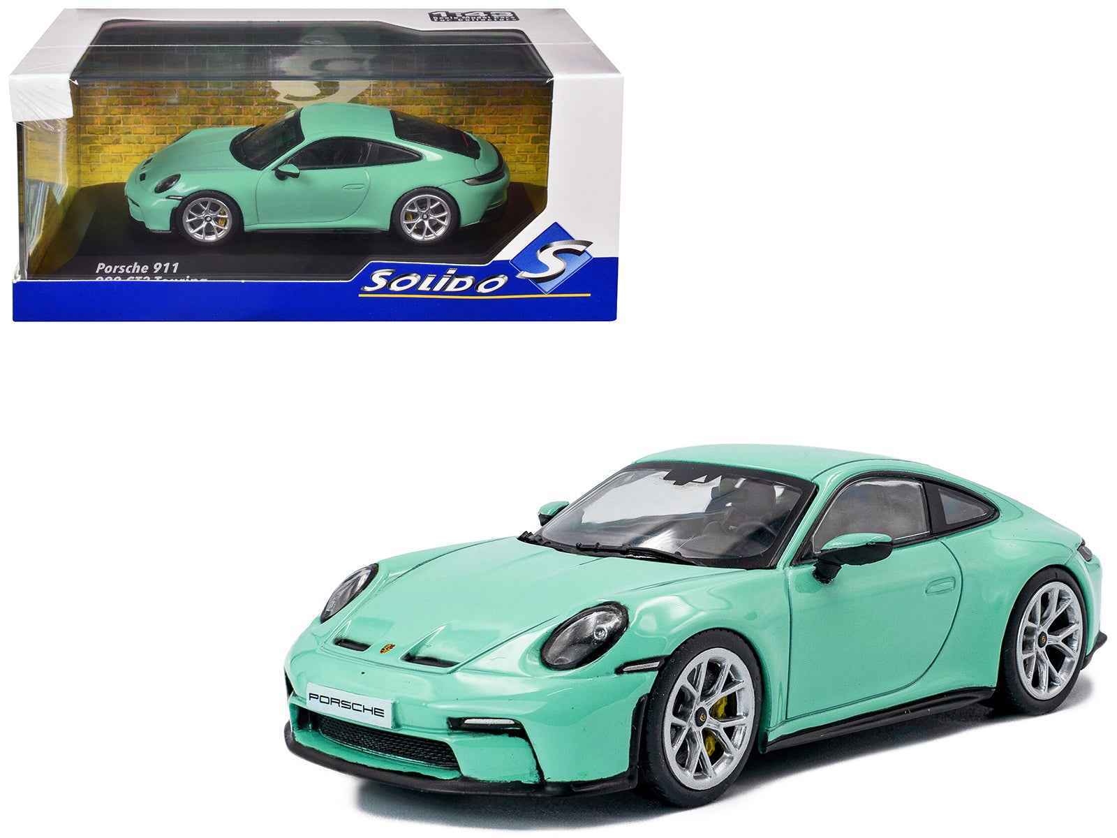 2023 Porsche 911 (992) GT3 Touring Mint Green 1/43 Diecast Model Car by Solido Miniature Motors Default Title Default Title-
