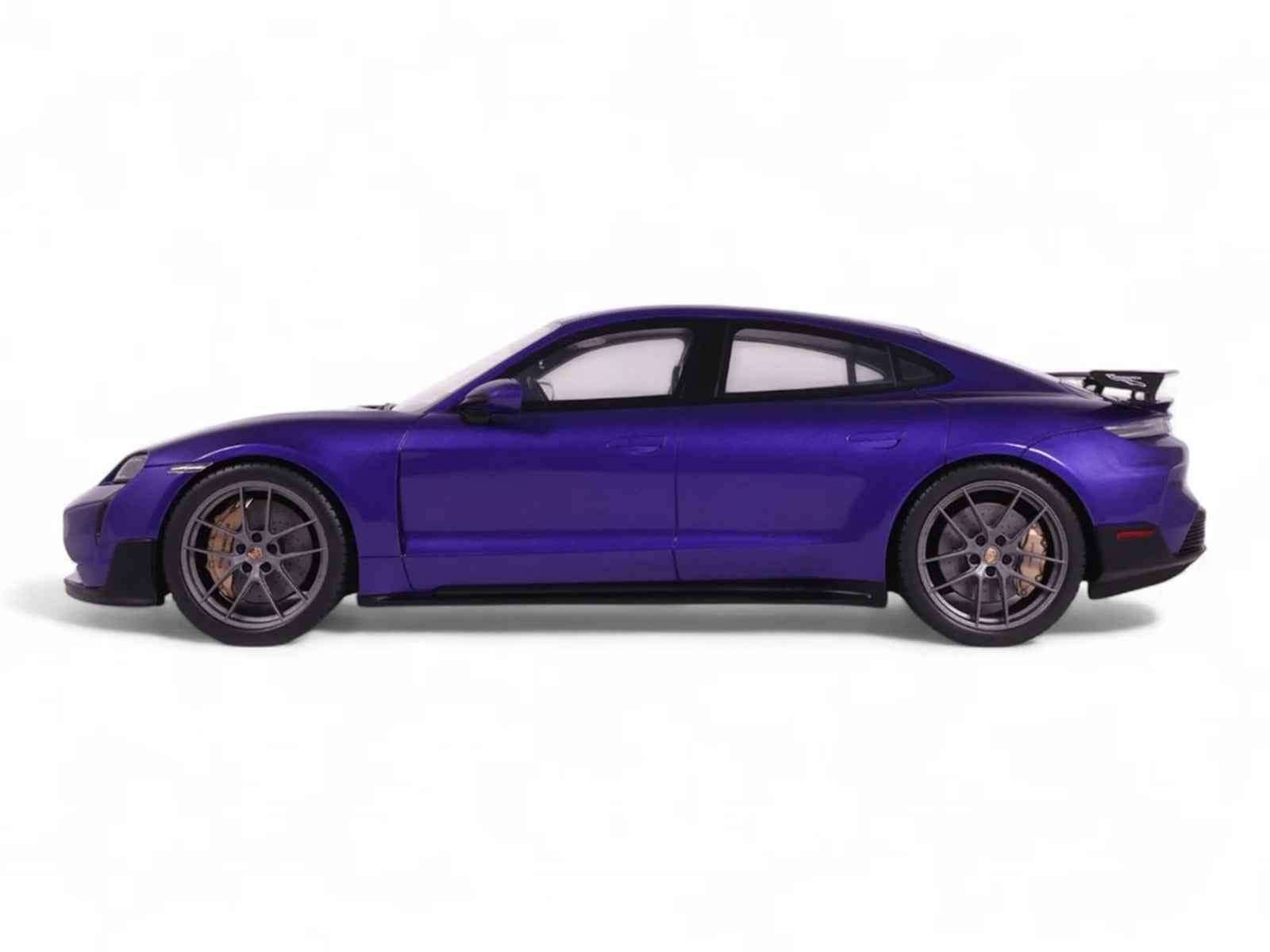 2023 Porsche Taycan Turbo GT Purple Sky Metallic 1/18 Model Car by GT Spirit Miniature Motors Default Title Default Title-