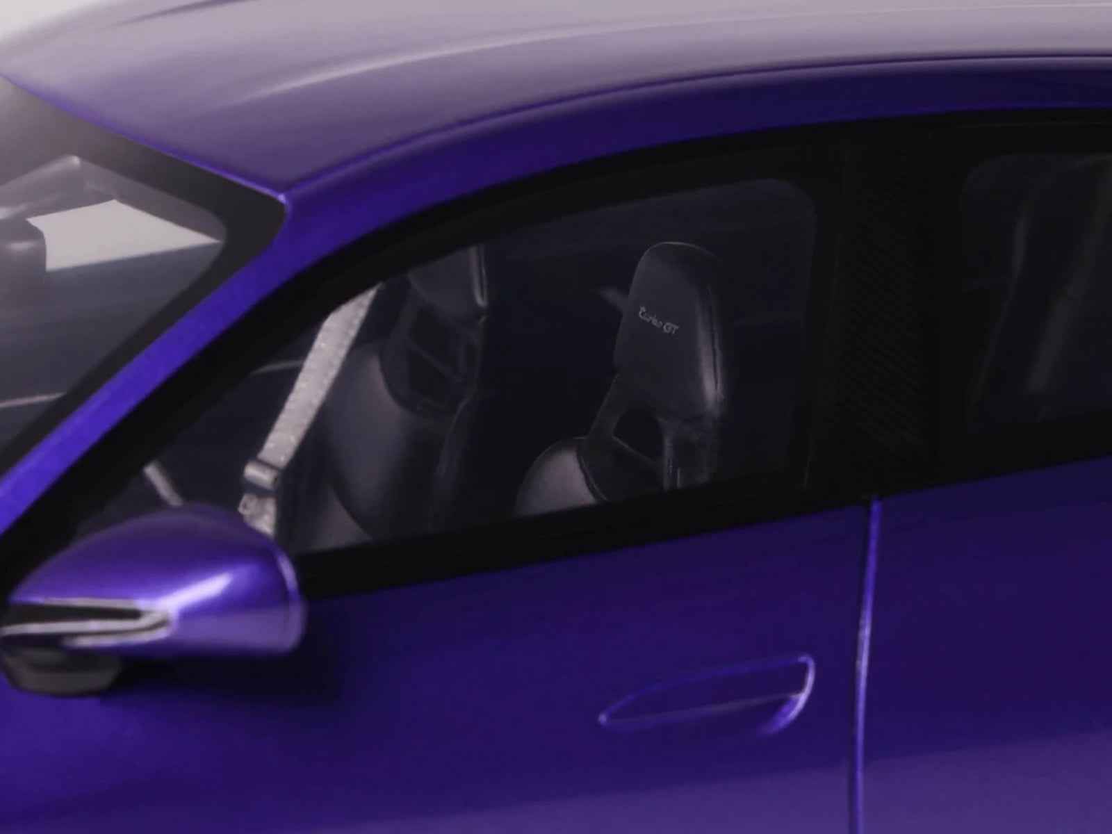 2023 Porsche Taycan Turbo GT Purple Sky Metallic 1/18 Model Car by GT Spirit Miniature Motors Default Title Default Title-