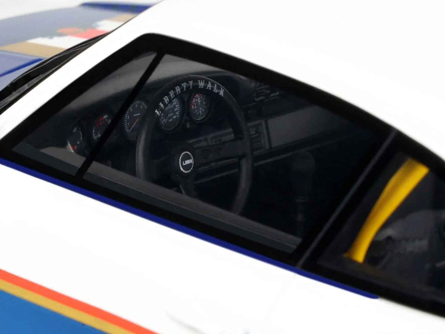 2023 RWB x Liberty Walk 993 #2 White and Blue Metallic with Graphics 1/18 Model Car by GT Spirit Miniature Motors Default Title Default Title-
