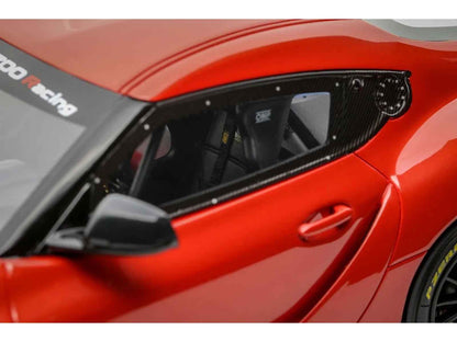 2023 Toyota Supra GT4 100 Edition Plasma Orange Metallic Limited Edition to 999 pieces Worldwide 1/18 Model Car by Otto Mobile Cartsfy Inc.