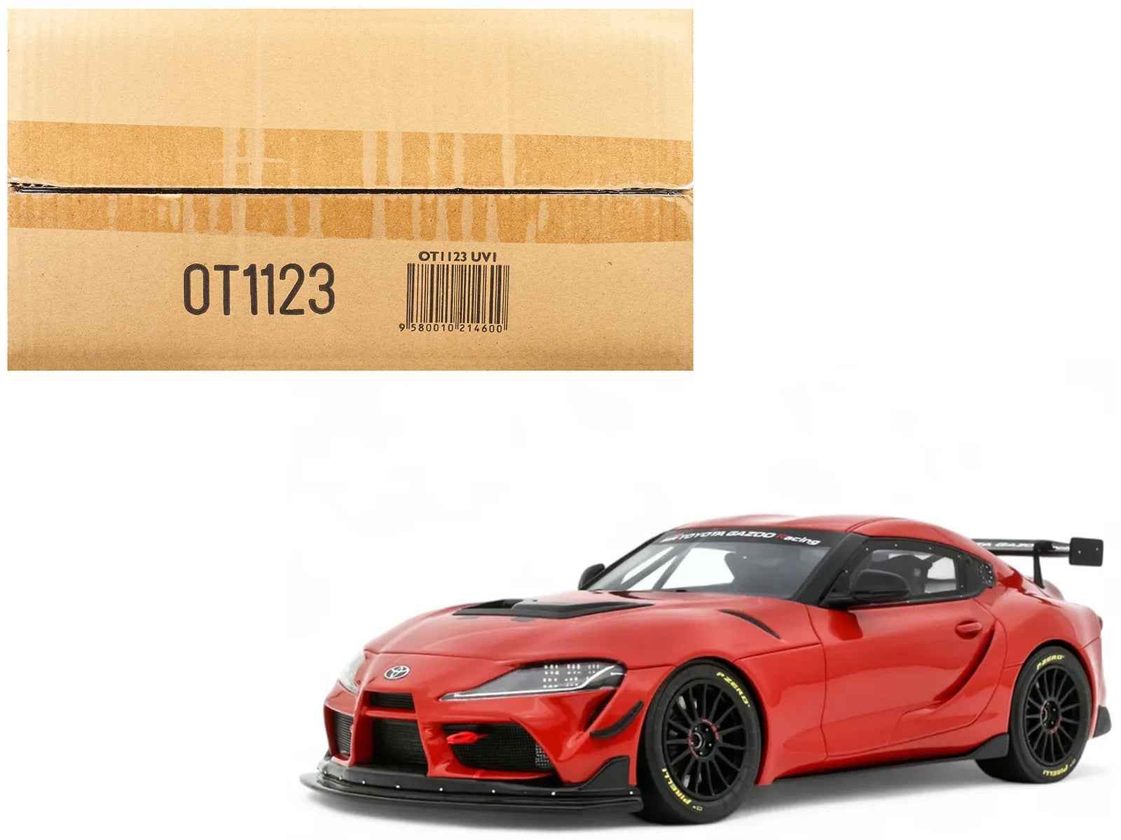 2023 Toyota Supra GT4 100 Edition Plasma Orange Metallic Limited Edition to 999 pieces Worldwide 1/18 Model Car by Otto Mobile Cartsfy Inc.