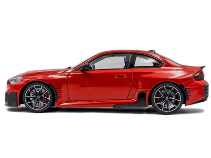 2024 BMW M2 Performance Parts Toronto Red Metallic with Carbon Top 1/18 Diecast Model Car by Solido Miniature Motors Default Title Default Title-