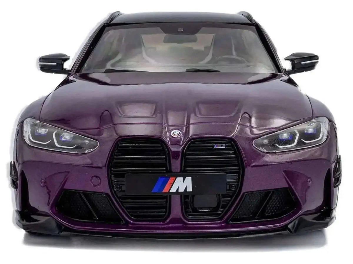 2024 BMW M3 Competition M xDrive Touring Twilight Purple Pearl Metallic with Black Top 1/18 Diecast Model Car by Solido Cartsfy Inc.