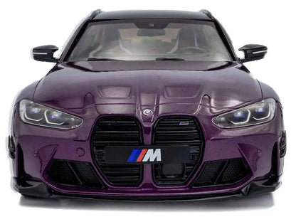 2024 BMW M3 Competition M xDrive Touring Twilight Purple Pearl Metallic with Black Top 1/18 Diecast Model Car by Solido Cartsfy Inc.