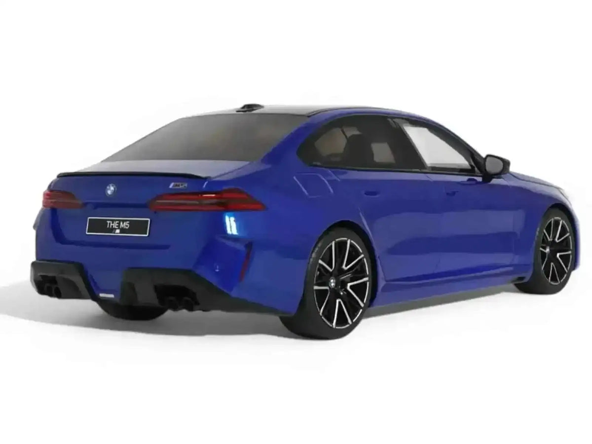 2024 BMW M5 (G90) Marina Bay Blue Metallic with Black Top 1/18 Model Car by GT Spirit Cartsfy Inc.