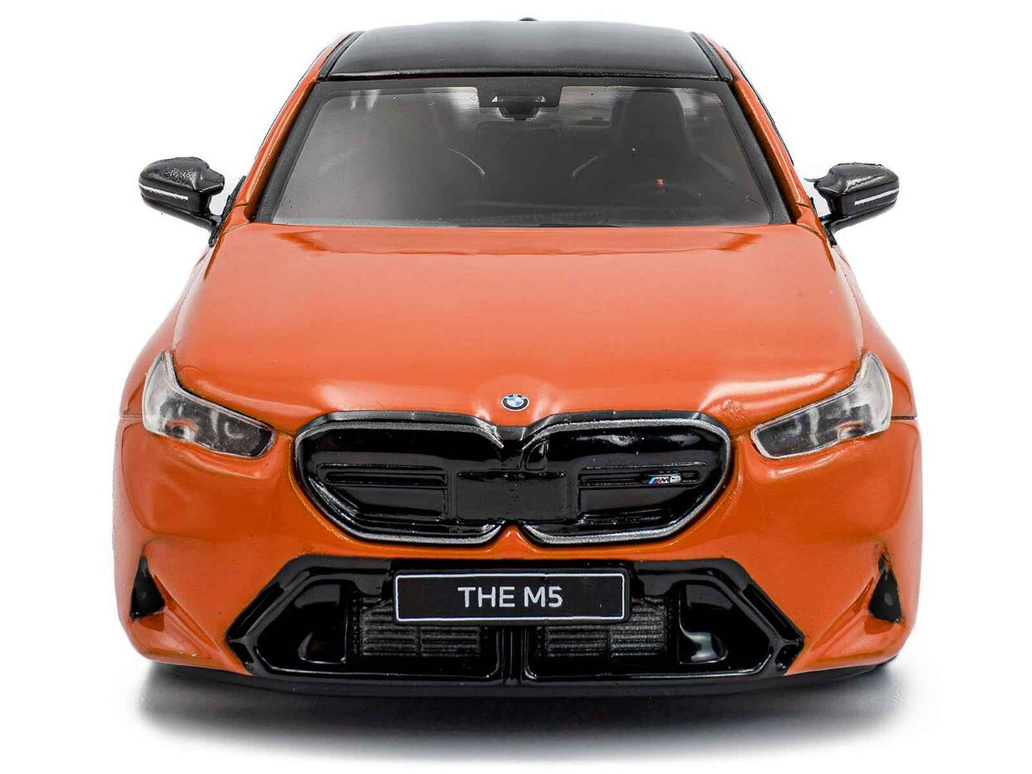 2024 BMW M5 Sedan Fire Orange III with Black Top 1/43 Diecast Model Car by Solido Miniature Motors Default Title Default Title-