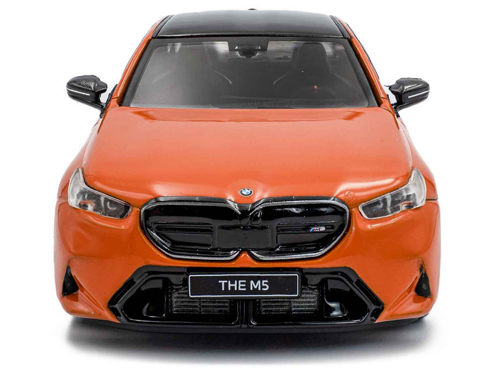 2024 BMW M5 Sedan Fire Orange III with Black Top 1/43 Diecast Model Car by Solido Miniature Motors Default Title Default Title-