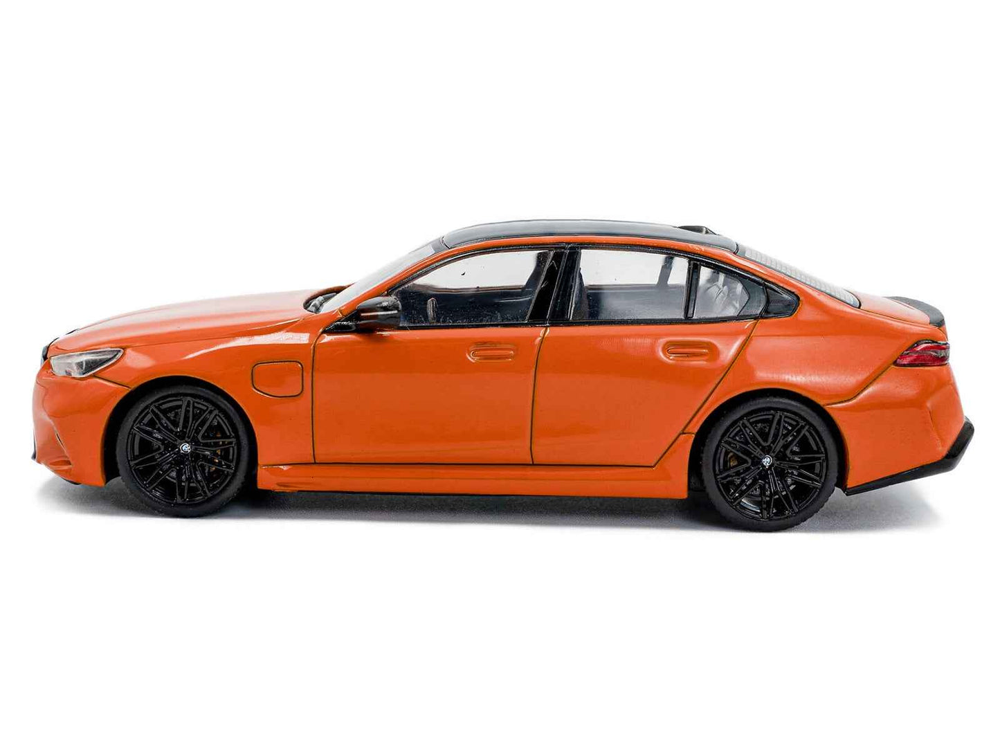 2024 BMW M5 Sedan Fire Orange III with Black Top 1/43 Diecast Model Car by Solido Miniature Motors Default Title Default Title-
