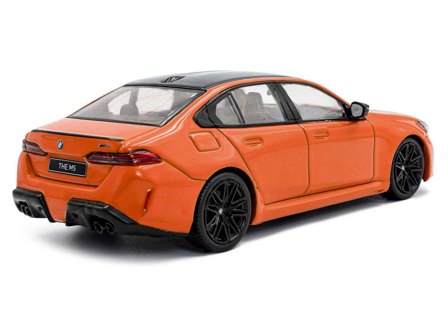 2024 BMW M5 Sedan Fire Orange III with Black Top 1/43 Diecast Model Car by Solido Miniature Motors Default Title Default Title-