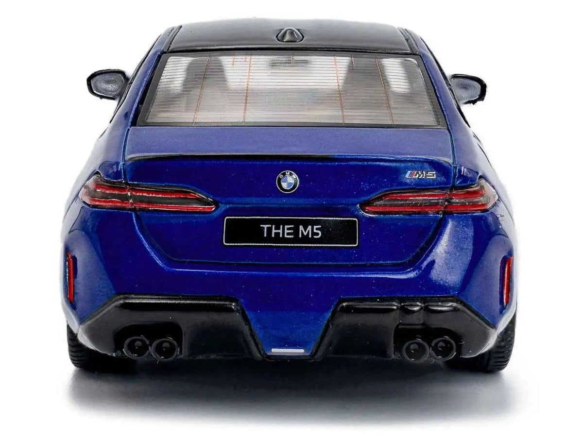 2024 BMW M5 Sedan Marina Bay Blue Metallic with Black Top 1/43 Diecast Model Car by Solido Miniature Motors Default Title Default Title-