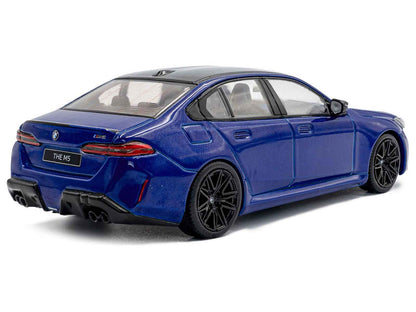 2024 BMW M5 Sedan Marina Bay Blue Metallic with Black Top 1/43 Diecast Model Car by Solido Miniature Motors Default Title Default Title-
