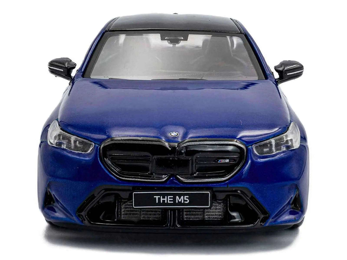2024 BMW M5 Sedan Marina Bay Blue Metallic with Black Top 1/43 Diecast Model Car by Solido Cartsfy Inc.