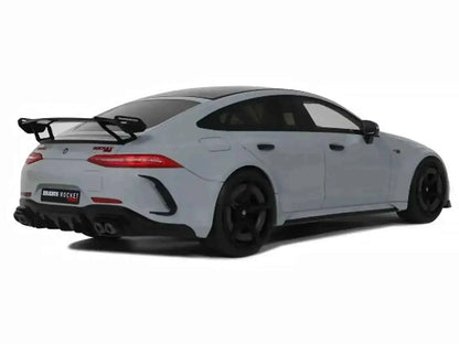 2024 Brabus Rocket 1000 Nardo Gray with Black Top 1/18 Model Car by GT Spirit Cartsfy Inc.