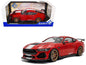 2024 Ford Shelby Mustang Super Snake Race Red with White Stripes 1/18 Diecast Model Car by Solido Cartsfy Inc.