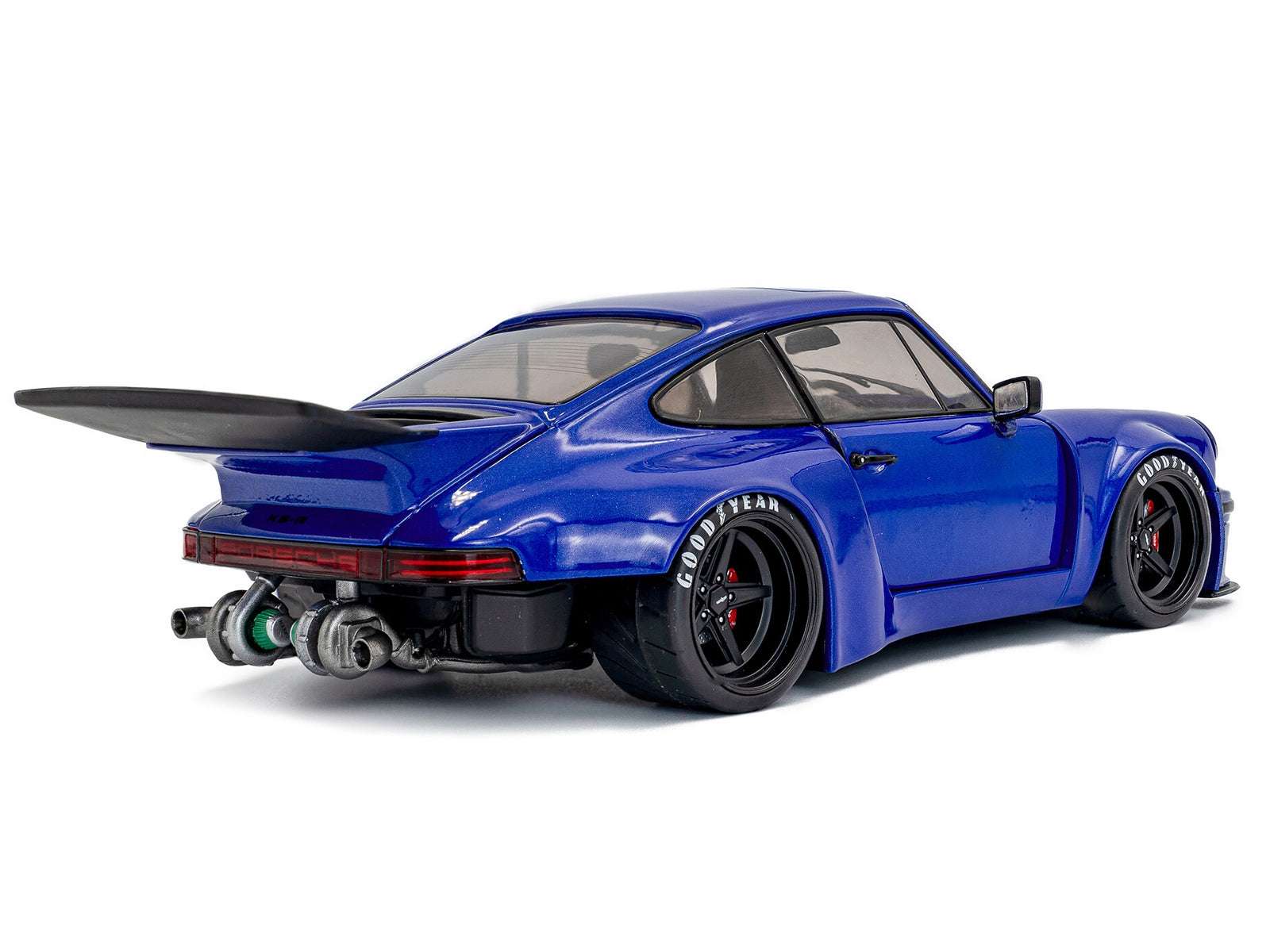 2024 Porsche 911 KS-R by Khyzyl Saleem Dark Blue Metallic 1/18 Diecast Model Car by Solido Cartsfy Inc.