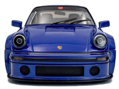 2024 Porsche 911 KS-R by Khyzyl Saleem Dark Blue Metallic 1/18 Diecast Model Car by Solido Cartsfy Inc.