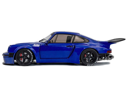 2024 Porsche 911 KS-R by Khyzyl Saleem Dark Blue Metallic 1/18 Diecast Model Car by Solido Cartsfy Inc.