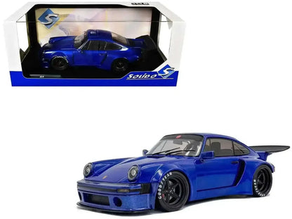 2024 Porsche 911 KS-R by Khyzyl Saleem Dark Blue Metallic 1/18 Diecast Model Car by Solido Cartsfy Inc.