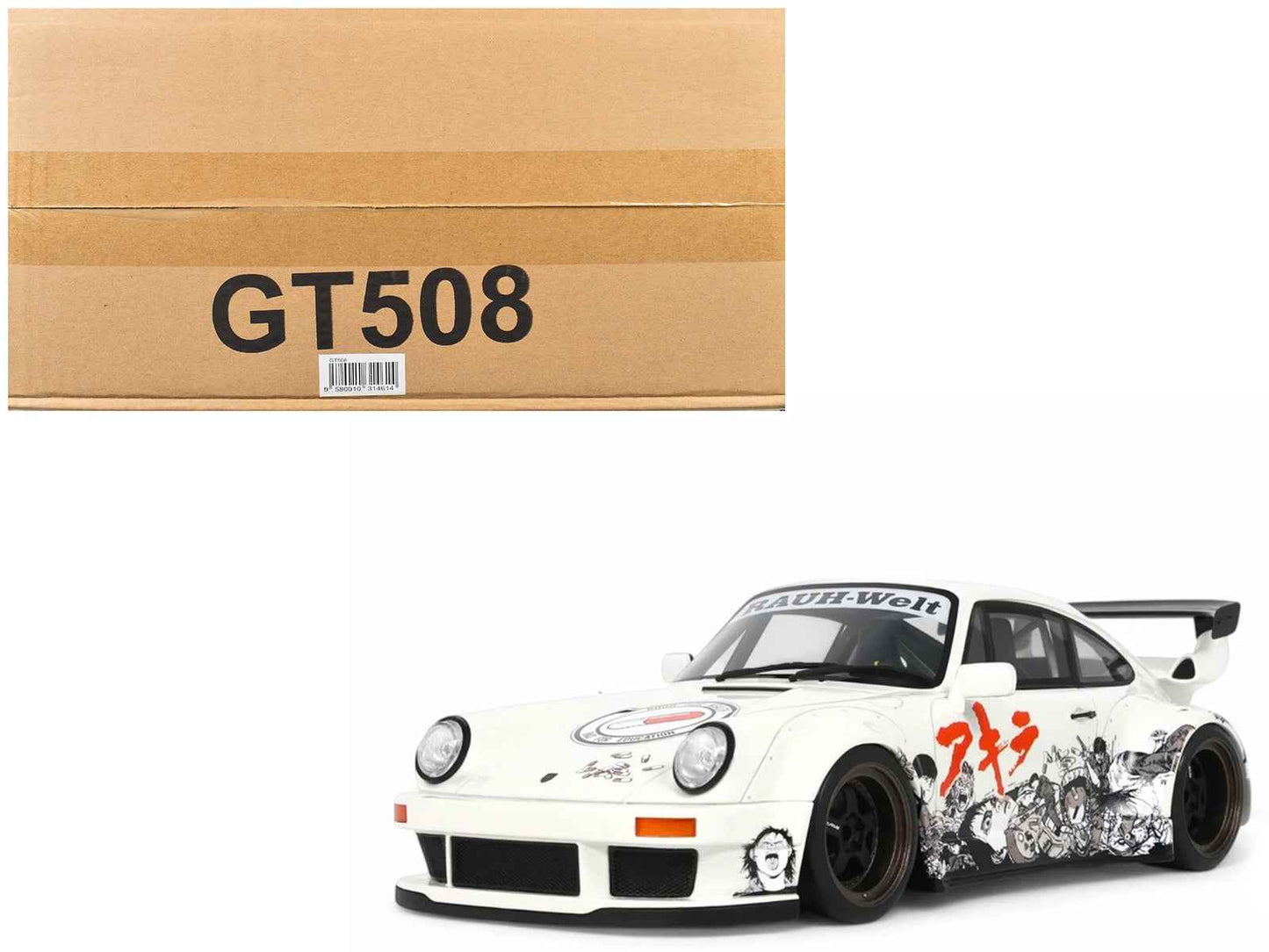 2024 RWB Akira White with Graphics "Akira" (1988) Movie 1/18 Model Car by GT Spirit Cartsfy Inc.