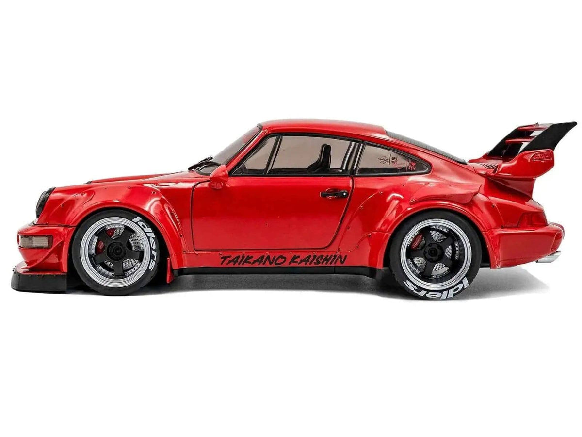 2024 RWB Bodykit "Taikano Kaishin" Red with Black Stripes 1/18 Diecast Model Car by Solido Miniature Motors Default Title Default Title-