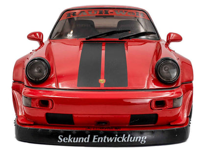2024 RWB Bodykit "Taikano Kaishin" Red with Black Stripes 1/18 Diecast Model Car by Solido Miniature Motors Default Title Default Title-
