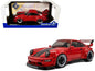 2024 RWB Bodykit "Taikano Kaishin" Red with Black Stripes 1/18 Diecast Model Car by Solido Miniature Motors Default Title Default Title-