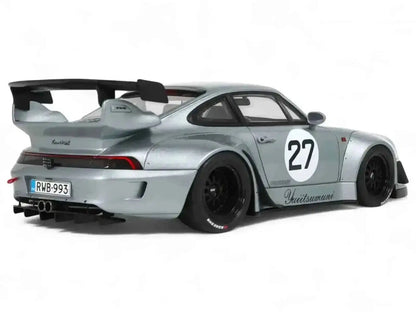 2024 RWB Yuiitsumuni #27 Silver Metallic 1/18 Model Car by GT Spirit Cartsfy Inc.