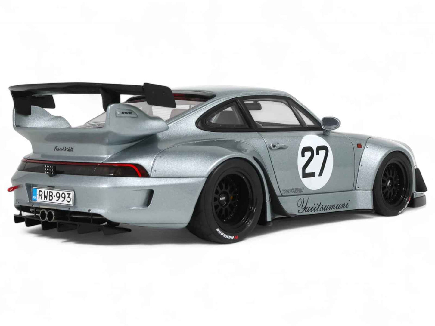 2024 RWB Yuiitsumuni #27 Silver Metallic 1/18 Model Car by GT Spirit Cartsfy Inc.