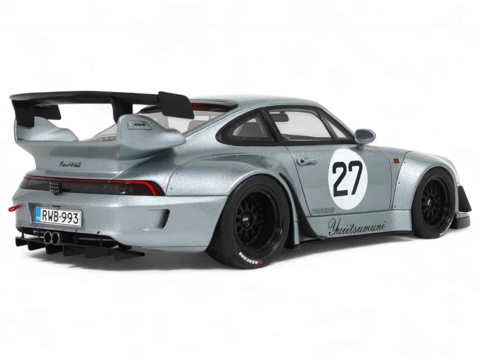 2024 RWB Yuiitsumuni #27 Silver Metallic 1/18 Model Car by GT Spirit Cartsfy Inc.