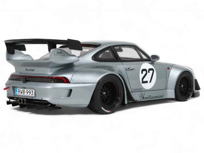 2024 RWB Yuiitsumuni #27 Silver Metallic 1/18 Model Car by GT Spirit Cartsfy Inc.