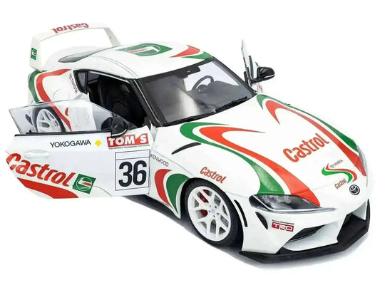 2024 Toyota GR Supra #36 "Toyota Racing Tribute" White with Green and Red Graphics 1/18 Diecast Model Car by Solido Cartsfy Inc.