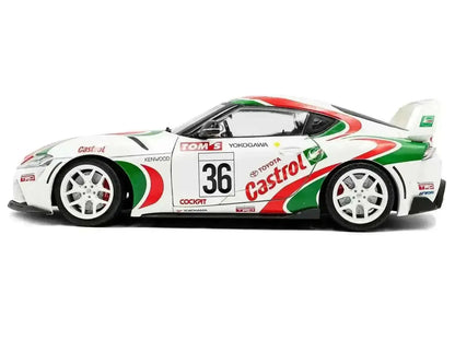 2024 Toyota GR Supra #36 "Toyota Racing Tribute" White with Green and Red Graphics 1/18 Diecast Model Car by Solido Cartsfy Inc.
